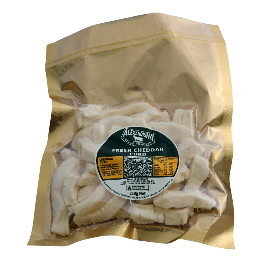 Fresh Cheddar Curd - Original - Alexandrina Cheese - 250g - Default Title