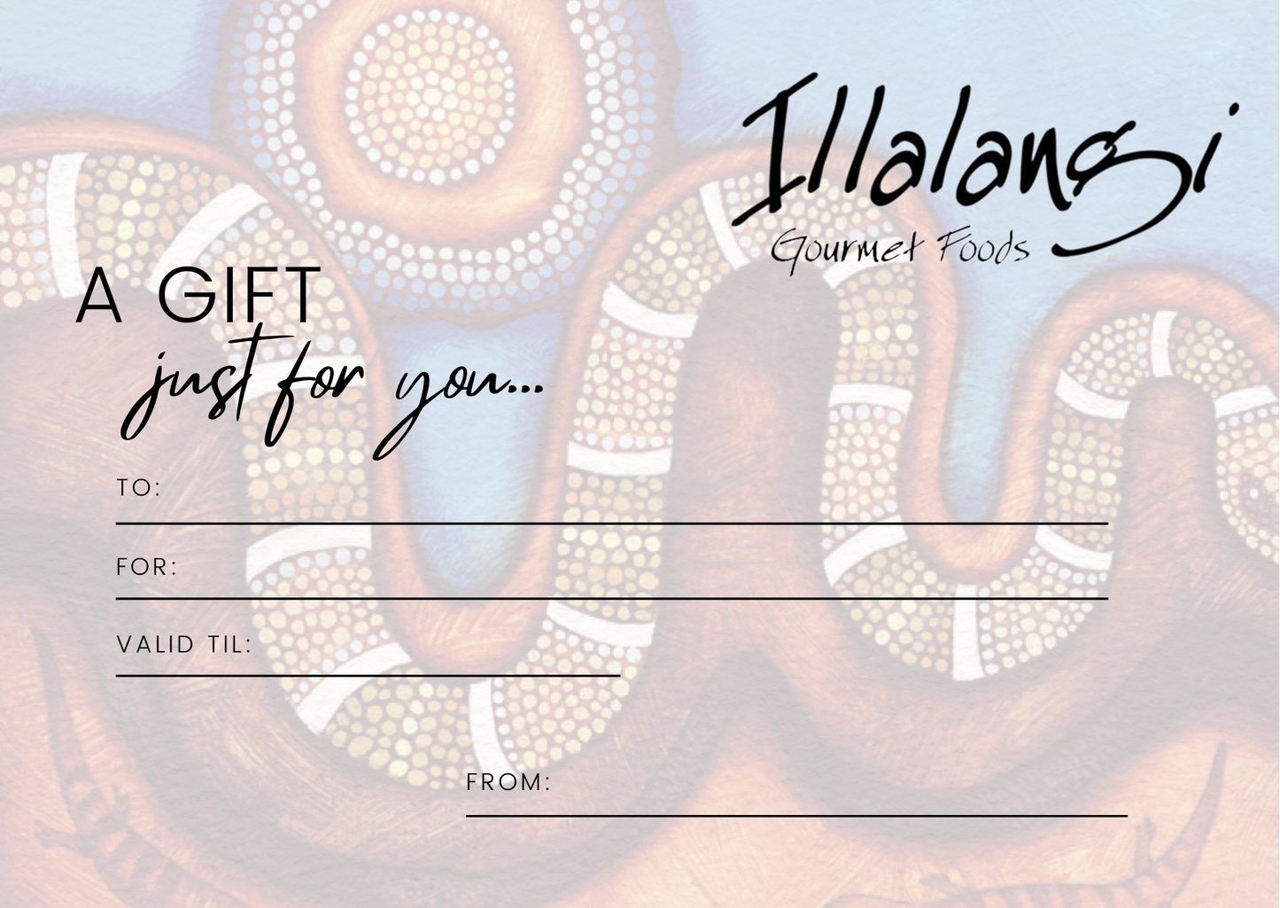 E Gift Vouchers - In store & Online - A Gift For You / $30