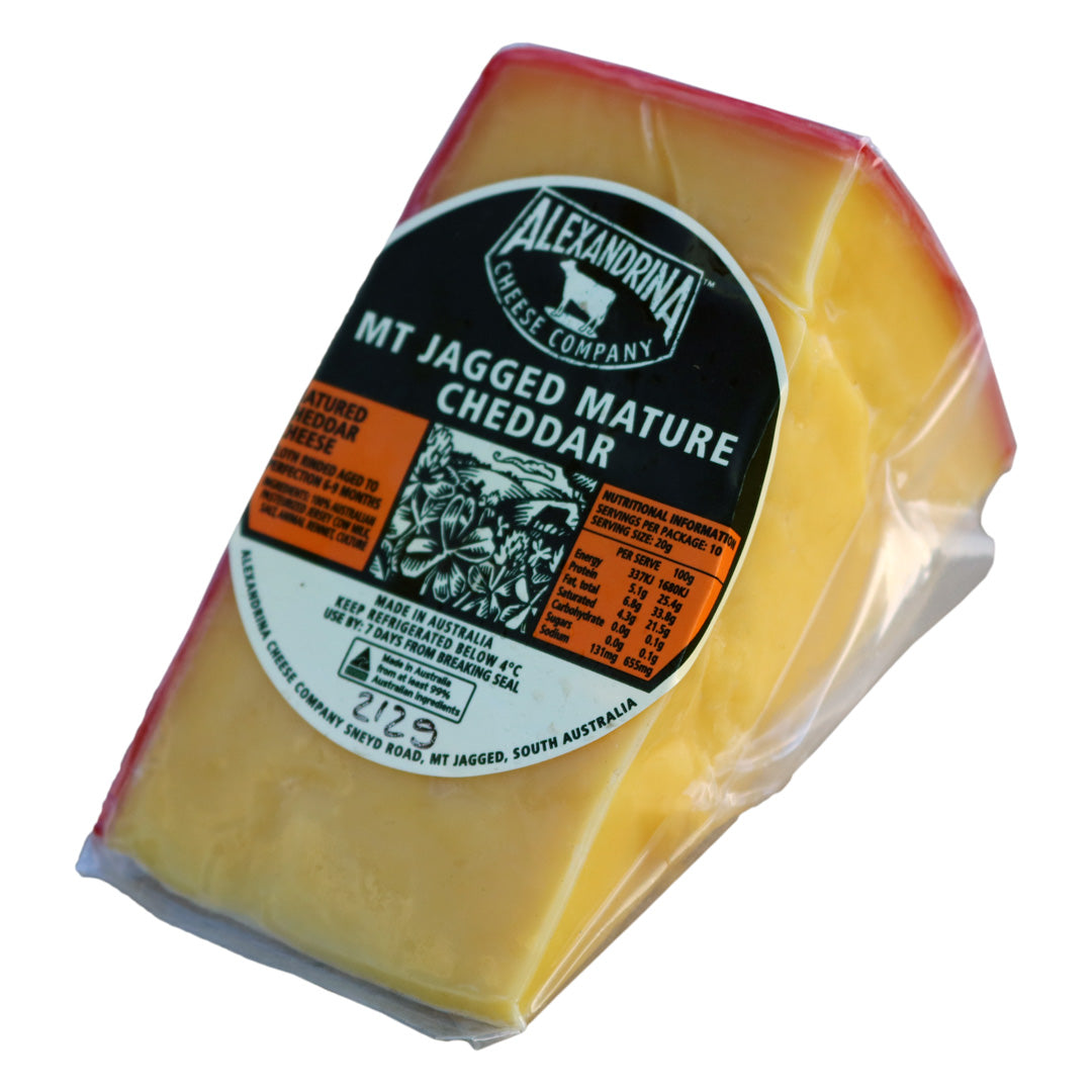 Mt Jagged Mature Cheddar - Alexandrina Cheese Co. - 180g - 189g