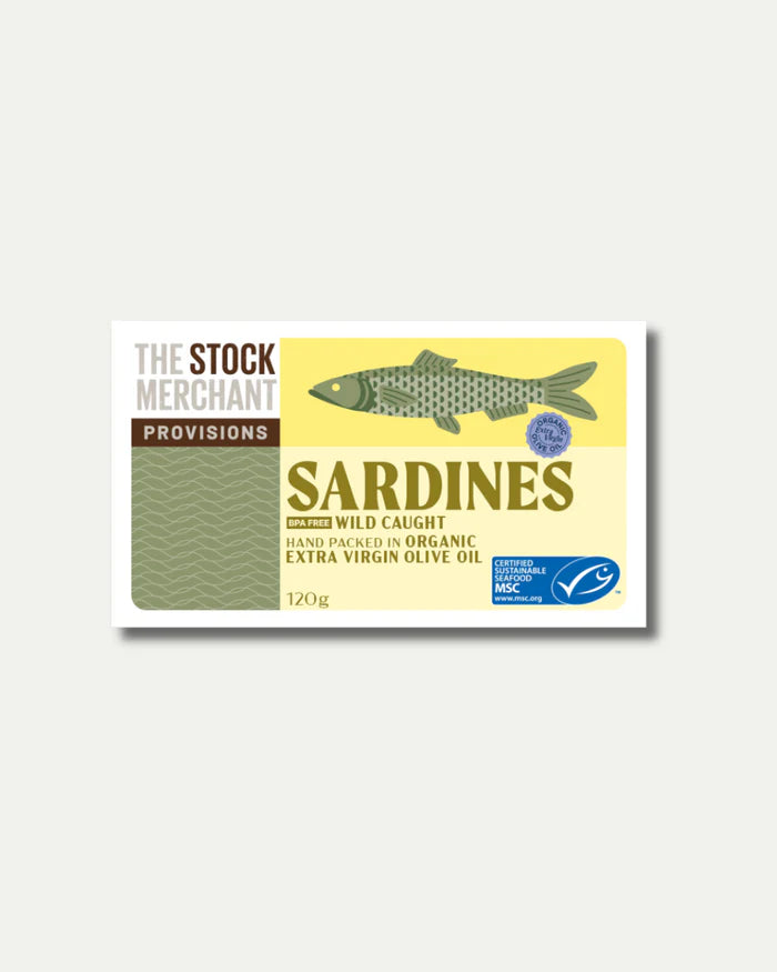 Sardines in Organic EVOO (MSC) - Stock Merchant Provisions - 120g