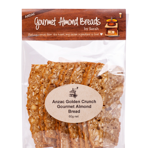 Gourmet Almond Bread - Anzac Golden Crunch - 60g - Default Title