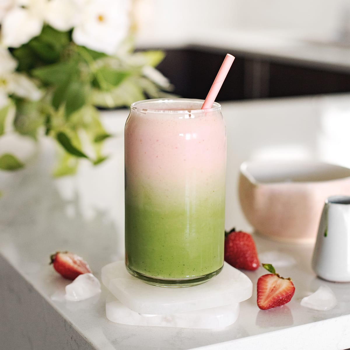 Strawberry Iced Matcha