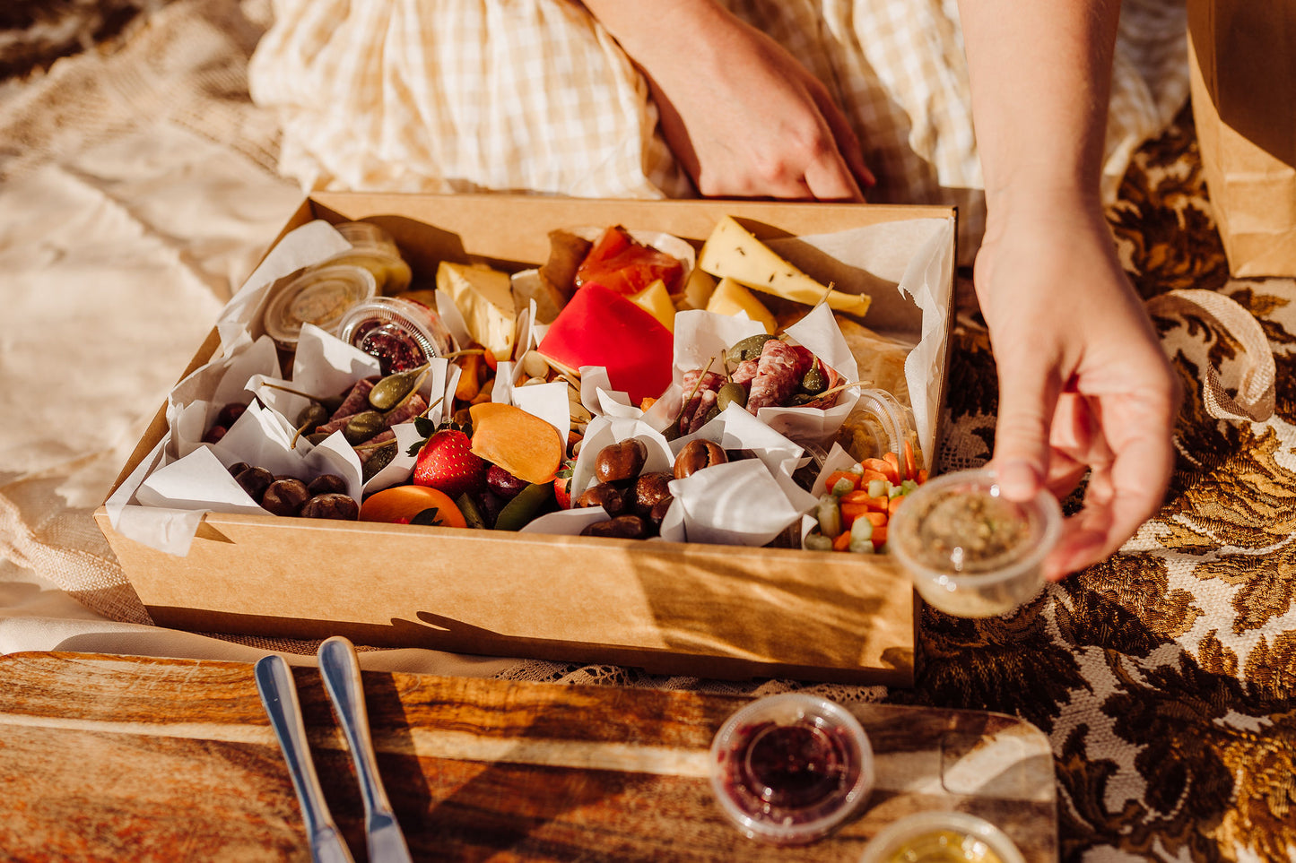 The Essential - Eat Give ❤️ Local Grazing/ Picnic Boxes - 5-9 Sharing