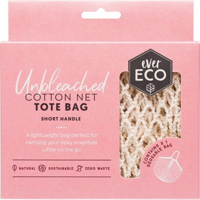 Organic Cotton Net Tote Bag - Ever Eco - Pink