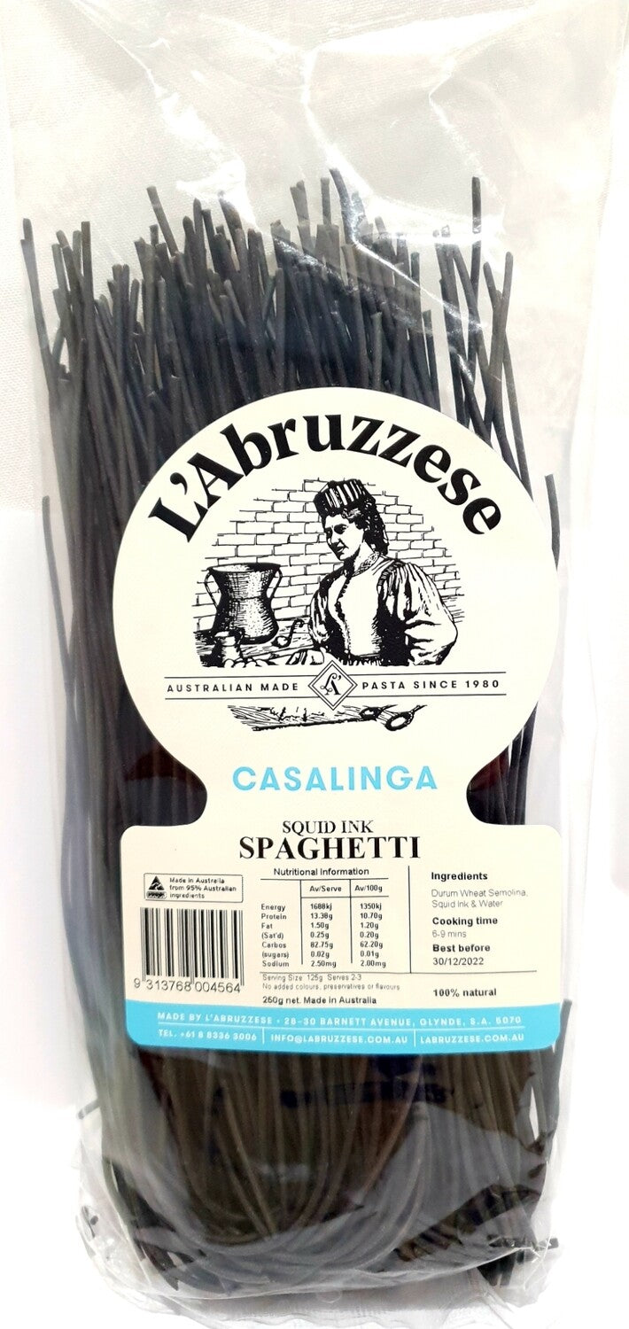 Squid Ink Spaghetti - 250g - Default Title