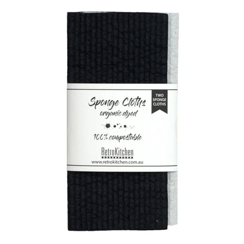 RetroKitchen - Organic Dishcloth - 2 Pack - Stone