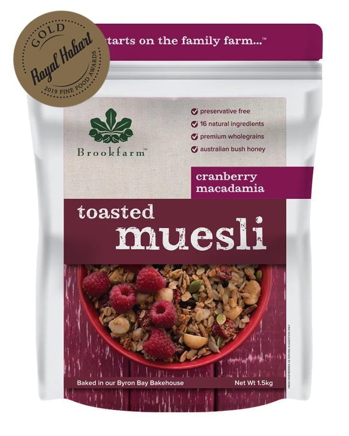 Muesli - Toasted Cranberry Macadamia - 1.3kg - Brookfarm - Default Title