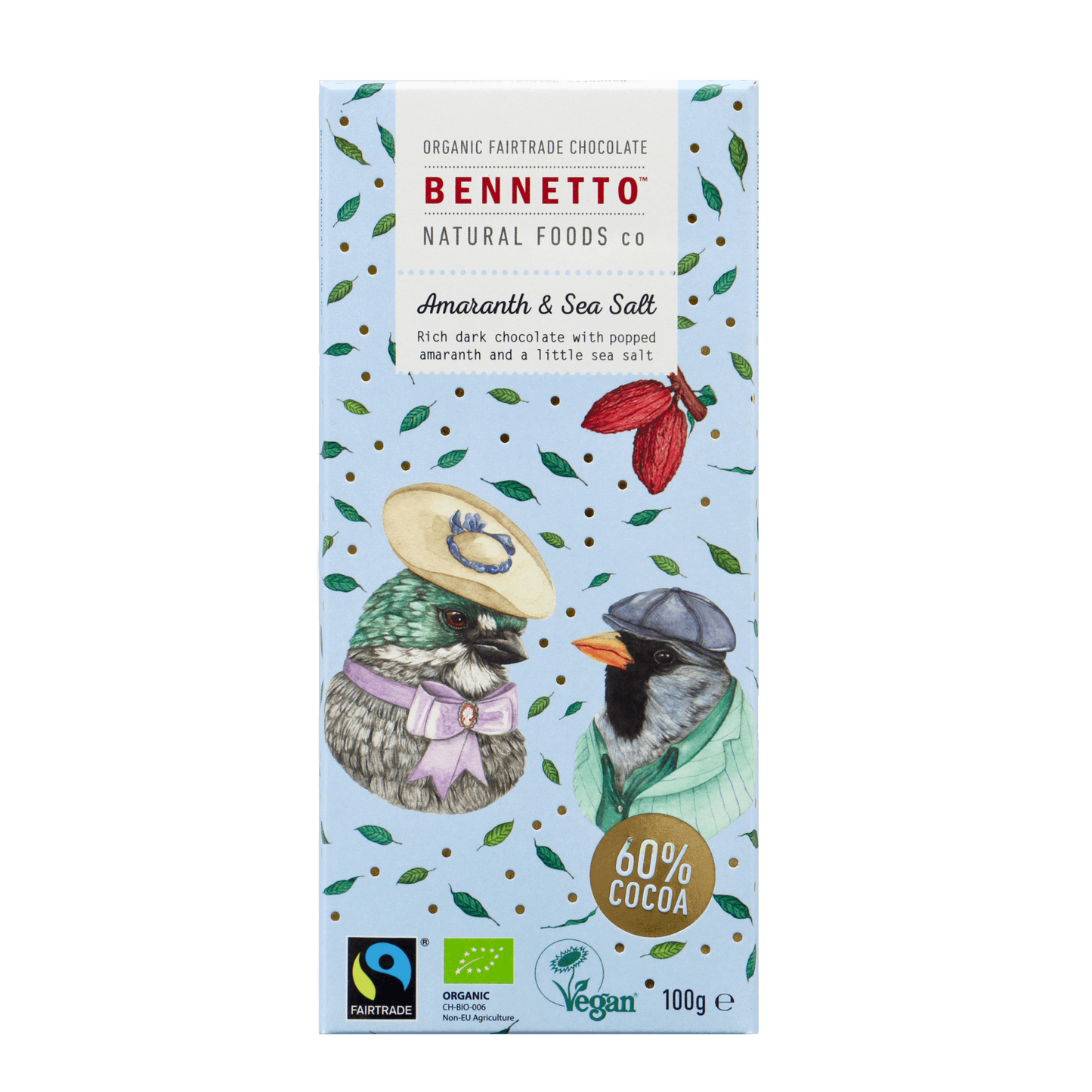 Organic Fairtrade Chocolate - Bennetto - Dark Raspberry