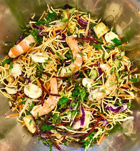 Illalangi Asian Inspired Raw Slaw with SA Prawns & Squid