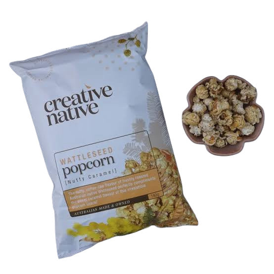 Popcorn - 140g - Creative Native - Wattleseed Caramel