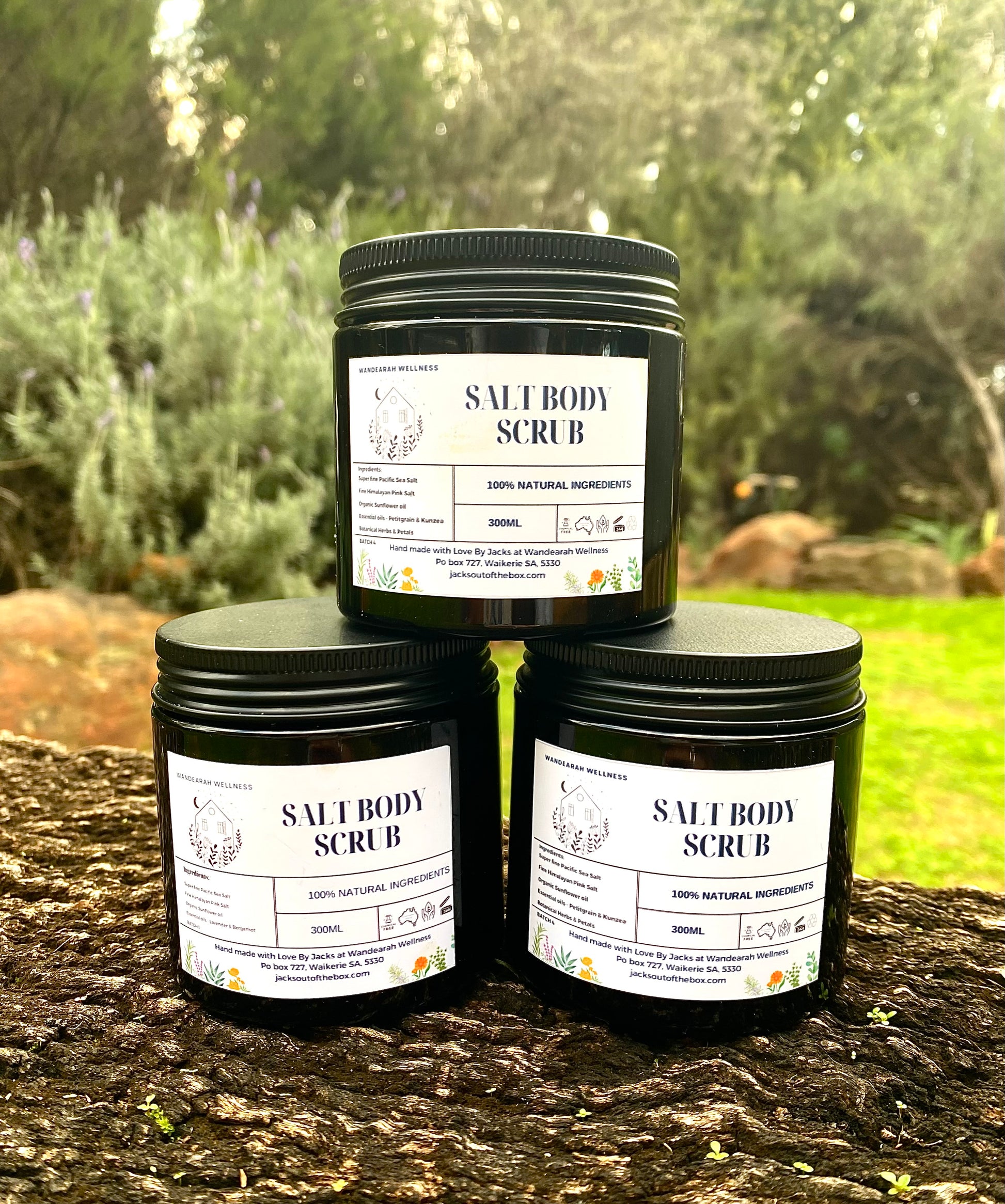 Wandearah -Salt Body Scrub - Rose