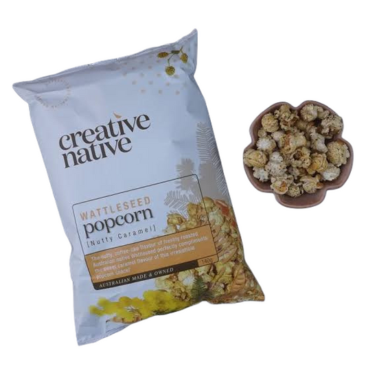 Popcorn - Wattleseed - 40g - Creative Native - Wattleseed Caramel