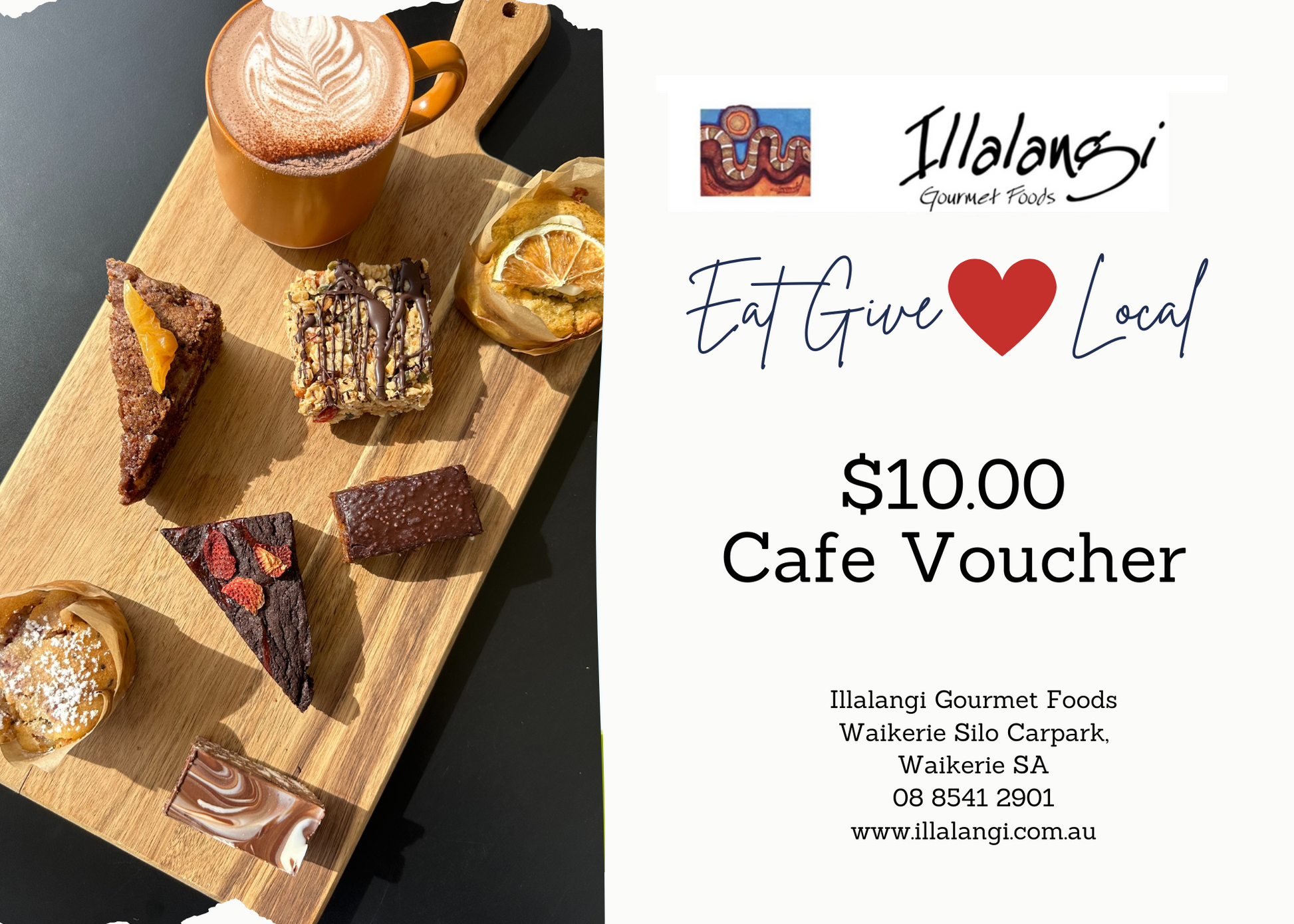 Illalangi - E Cafe Vouchers - Cafe Vouchers / $10.00