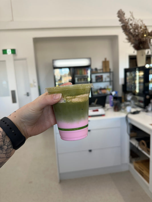 Strawberry Iced Matcha