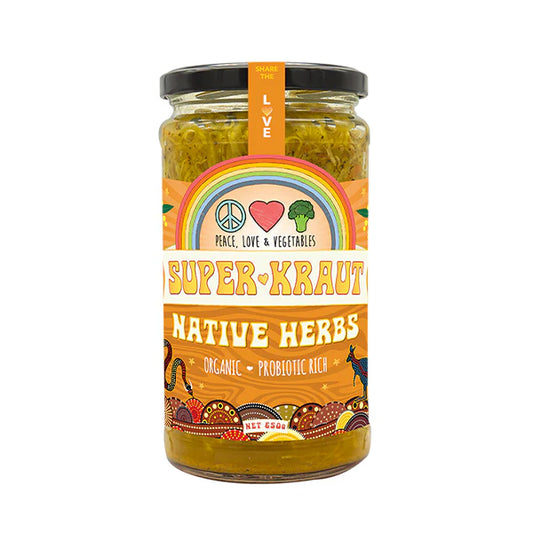 Super Kraut Organic Native Herbs- 650g - Peace Love & Vegetables - Default Title