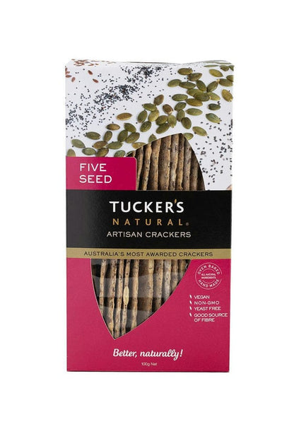 Tucker's Artisan Crackers - Five Seed