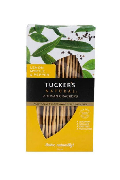 Tucker's Artisan Crackers - Lemon Myrtle & Pepper