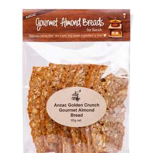 Gourmet Almond Bread - Anzac Golden Crunch - 60g