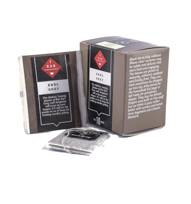 TBar - Boxed Tea bags - 10 Pack - Earl Grey