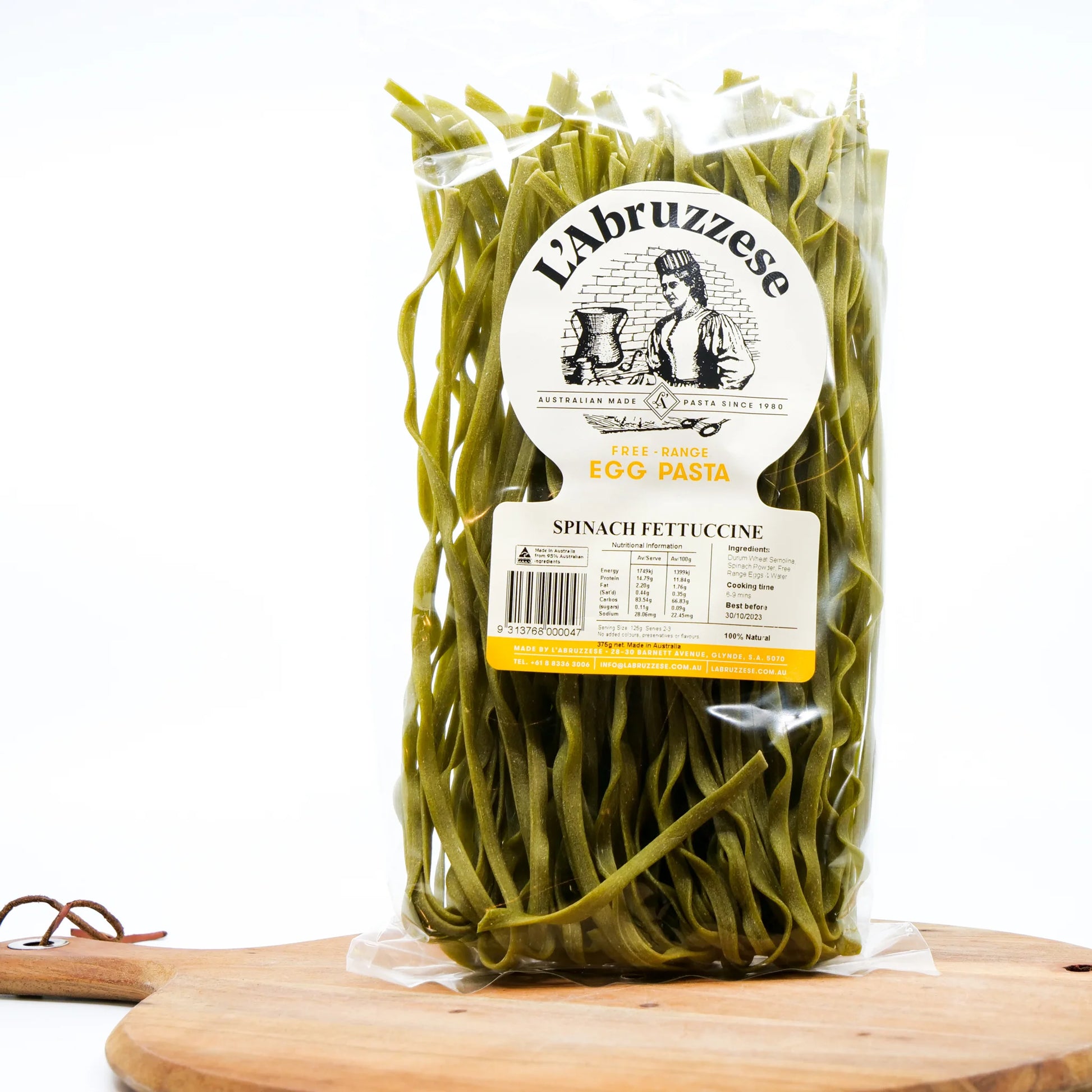 Spinach Fettuccine - Free Range - 375g - Default Title