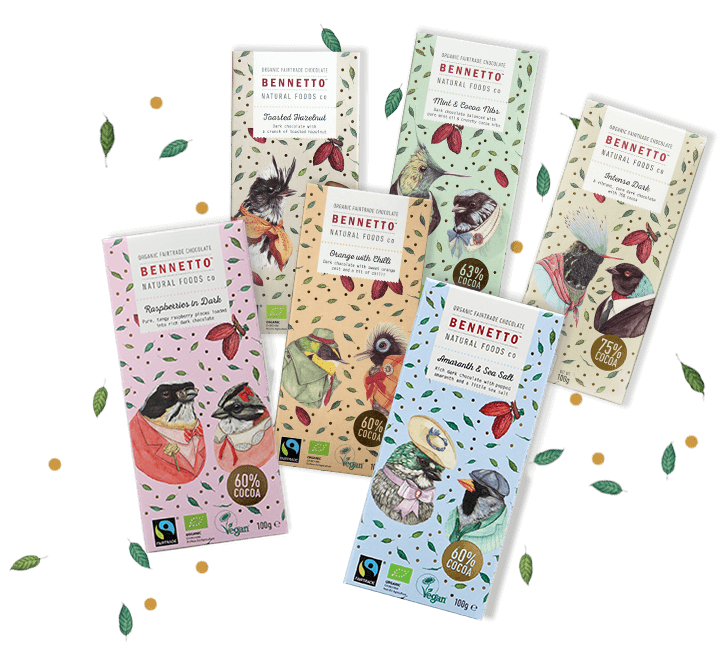 Organic Fairtrade Chocolate - Bennetto - Dark Raspberry