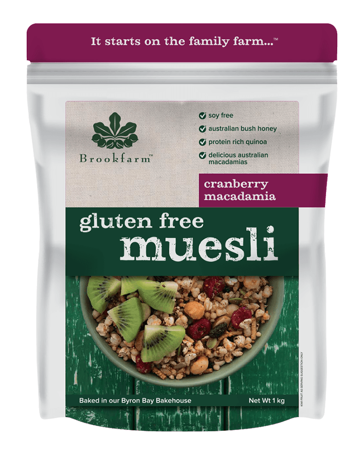 Muesli - Gluten Free Cranberry Macadamia - 900g - Brookfarm - Default Title