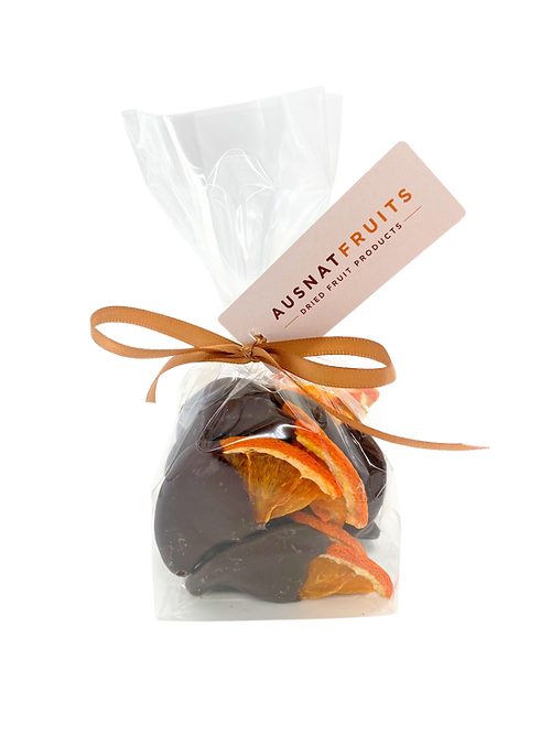 Ausnat Fruits - Dehydrated Orange Dipped in Chocolate - 100g - Dark Chocolate