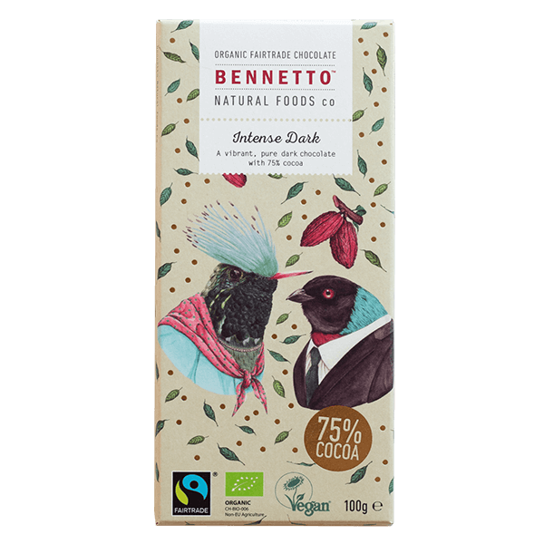 Organic Fairtrade Chocolate - Bennetto - Intense Dark
