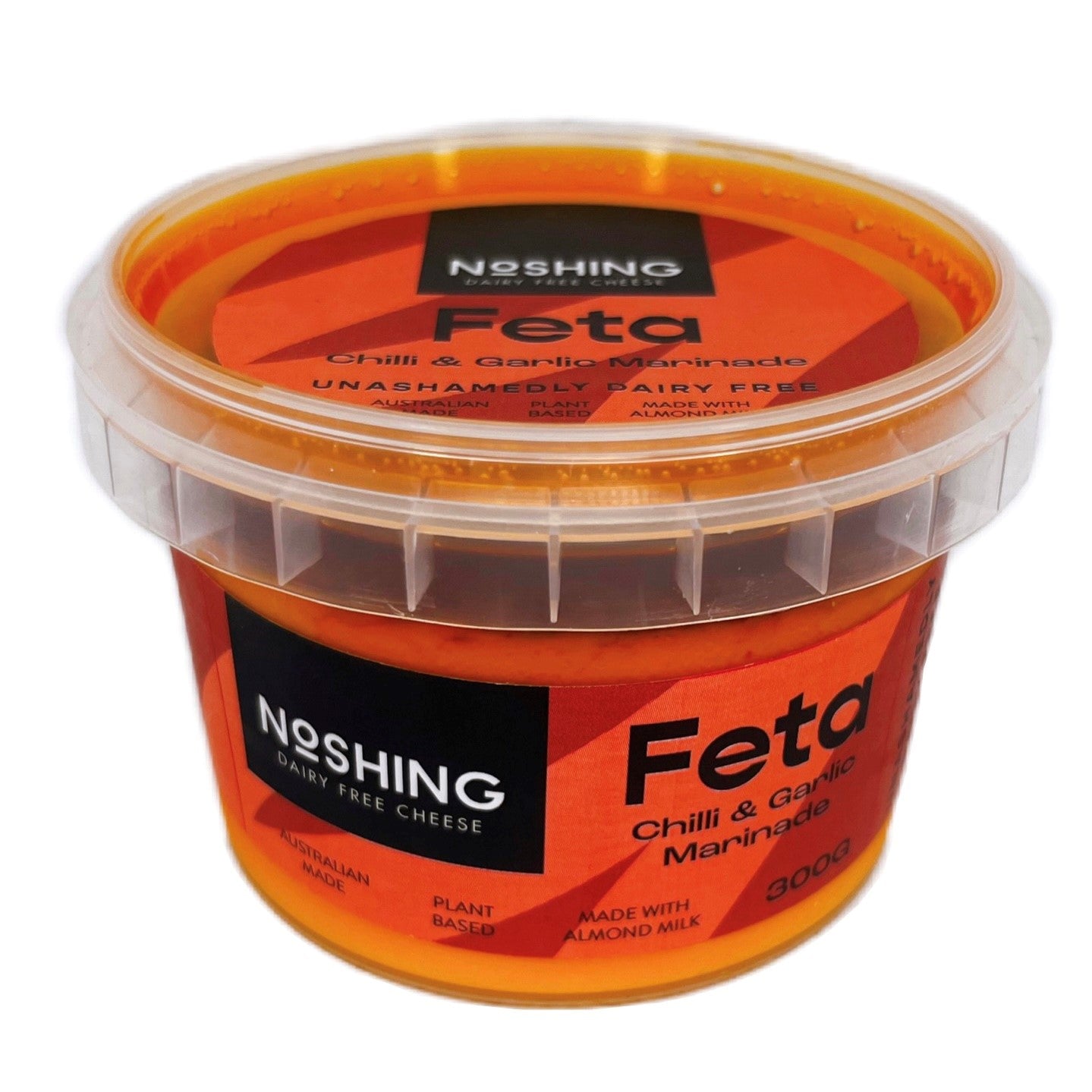 Noshing - Vegan Marinated Feta - 260g - Chilli & Garlic
