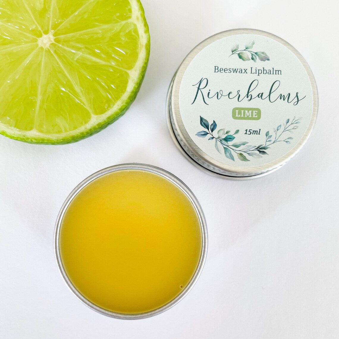 Riverbalm Beeswax - Lip Balms - 15ml - Lime