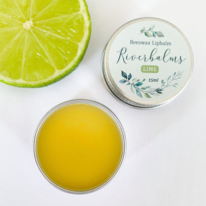 Riverbalm Beeswax - Lip Balms - 15ml - Lime