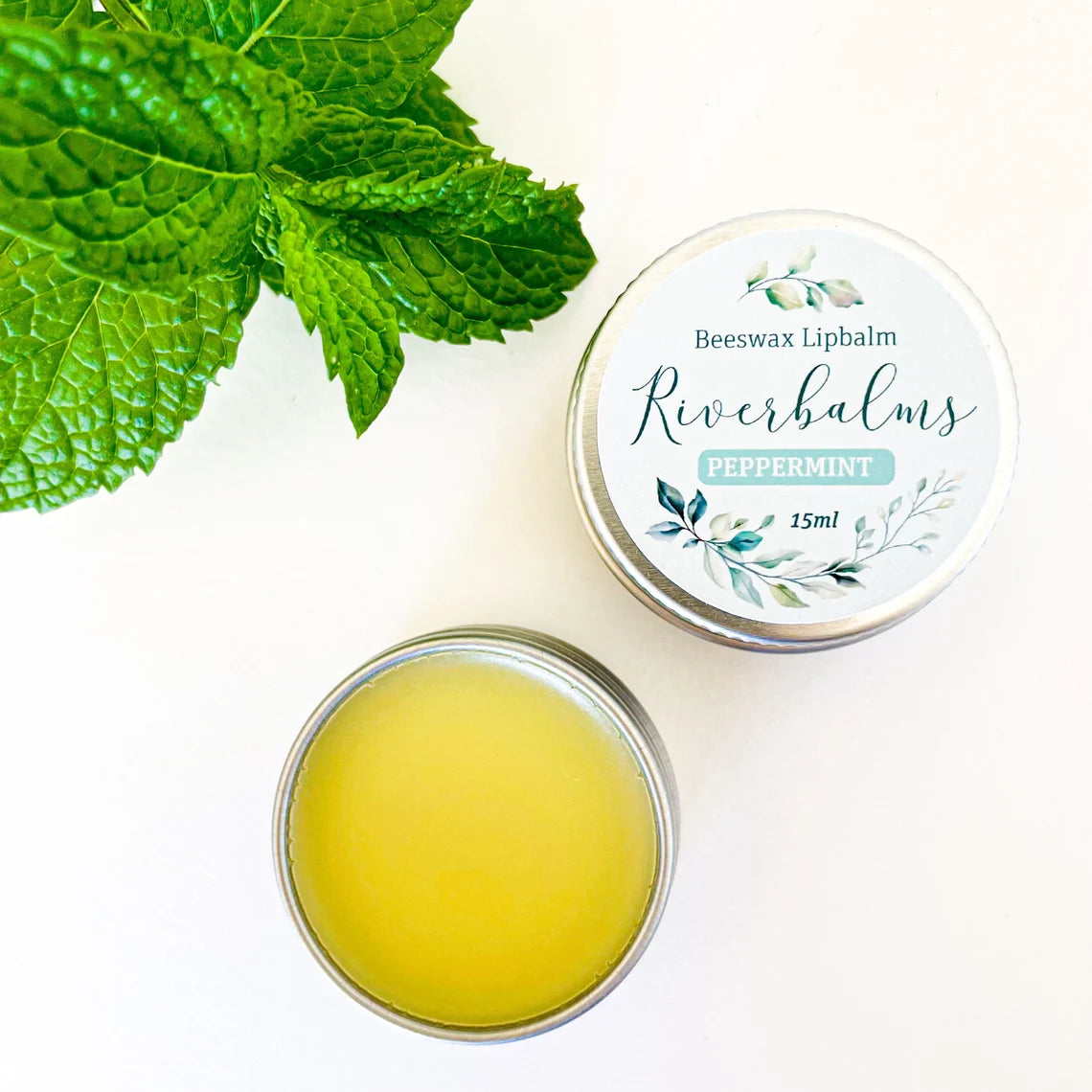 Riverbalm Beeswax - Lip Balms - 15ml - Peppermint