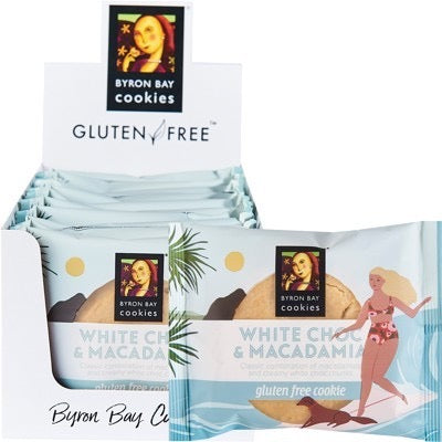 Byron Bay - Gluten Free Cookies - 60g - White Choc Macadamia