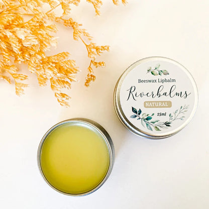Lip Balms - Riverbalm Beeswax - 15ml - Natural