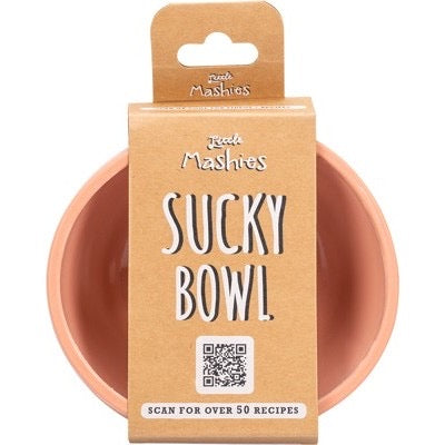 Little Mashies - Baby Cutlery and Plates Set - Blush pink / Sucky Bowl