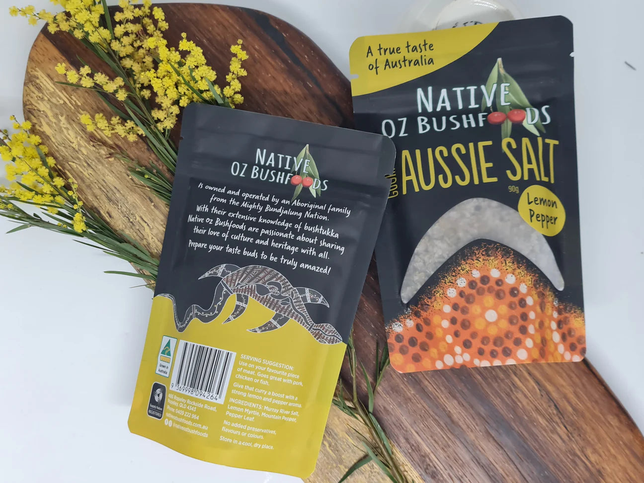Gourmet Salt - Lemon Pepper Blend - 100g - Native Oz - Default Title