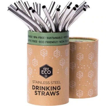 Ever Eco - Stainless Steel Straws - Silver / Bent - Single