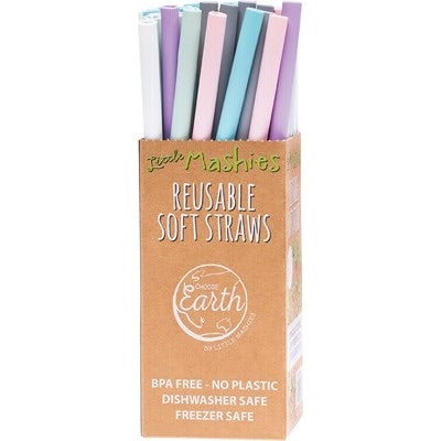 Little Mashies - Single Straw and Brush Set - Blue