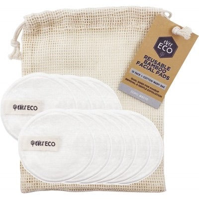 Ever Eco - Reusable Bamboo Facial Pads - 10 pack - White