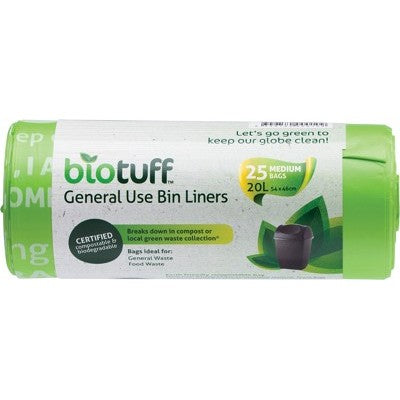 Biotuff - Bin Liner - 25 bags - 20 Litre