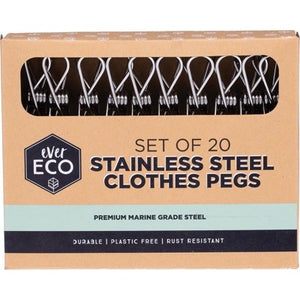 Ever Eco - Stainless Steel Pegs - 20 Pegs