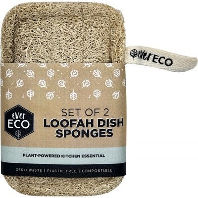 Ever Eco- Loofah Dish Sponges - 2 Pack -