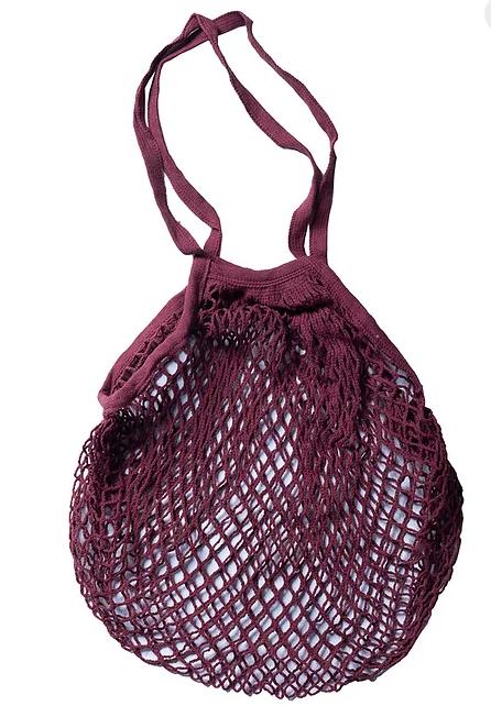 Long Handle String Bag - Apple Green Duck - Ruby